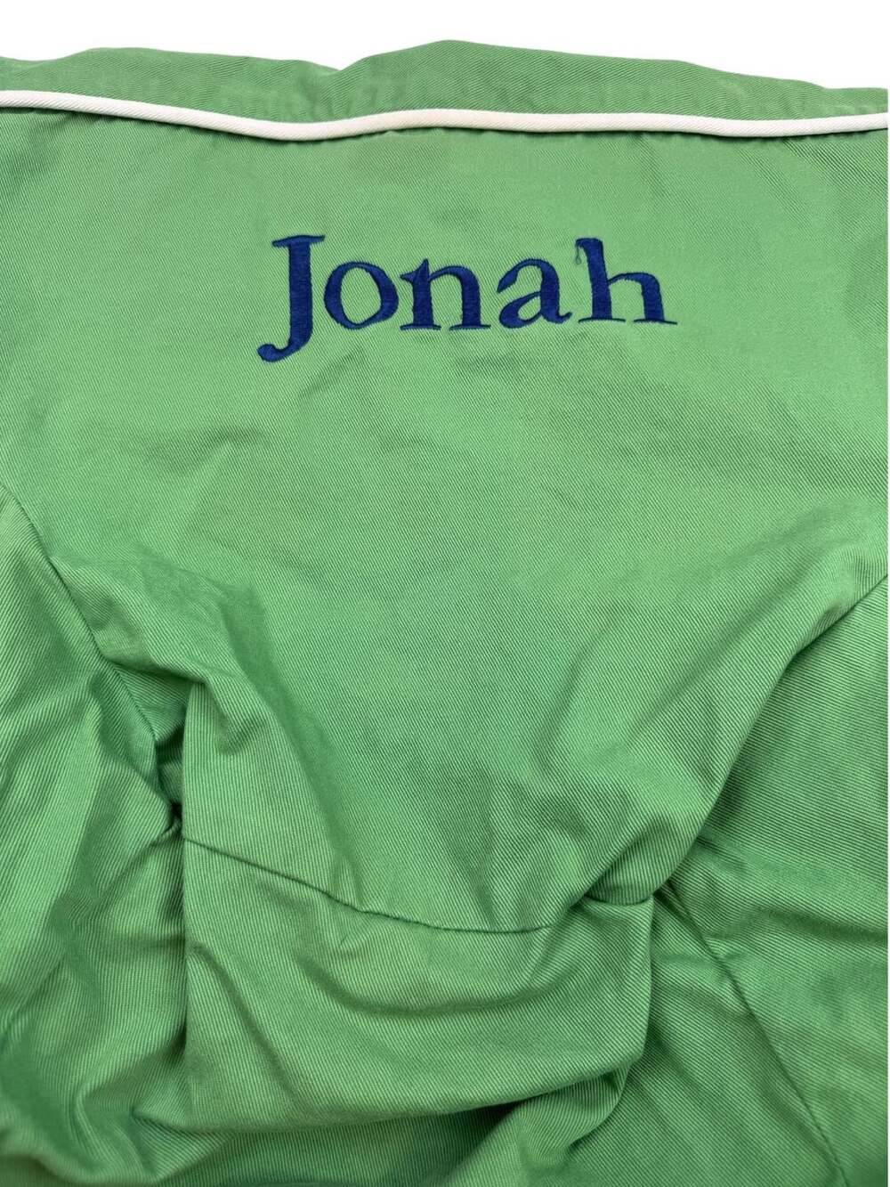 Pottery Barn Kids  Green Twill Anywhere Chair slipcover Jonah